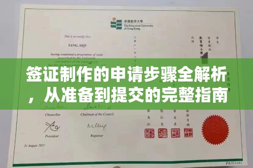 阳朔签证制作的申请步骤全解析，从准备到提交的完整指南